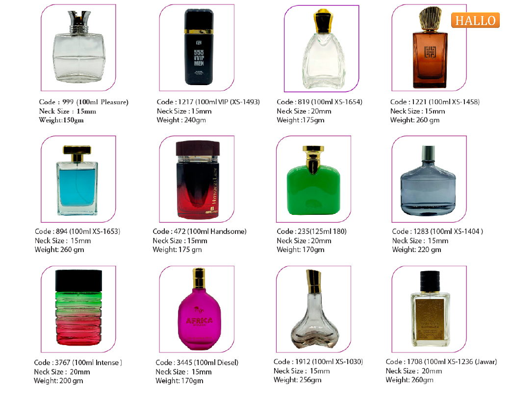 Perfume Glass Bottles