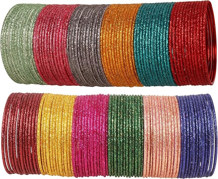Metal Glass Bangles